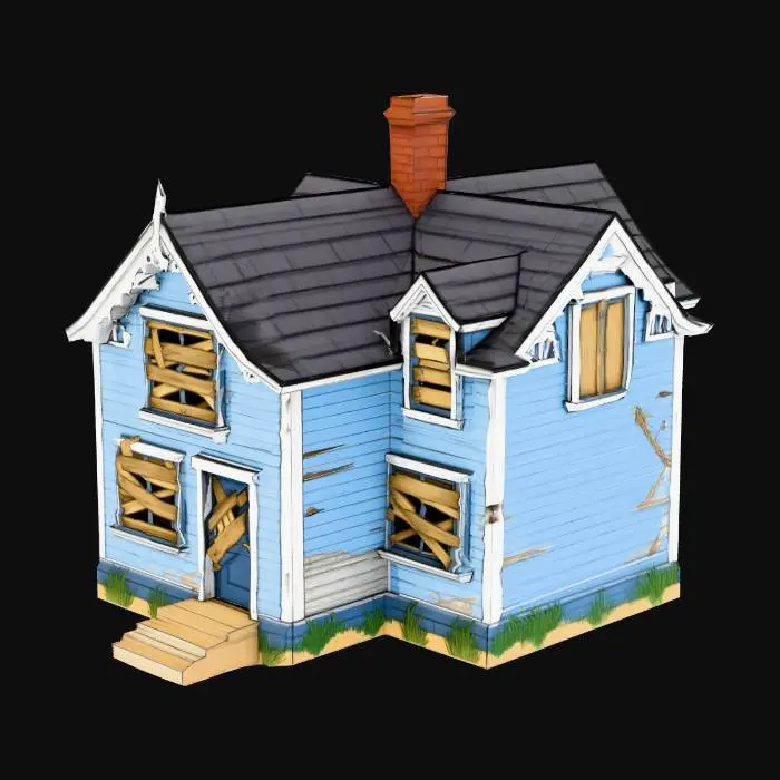 3D model for Abandoned Home