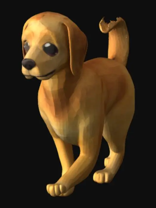 3D model for A four year old female golden retriever