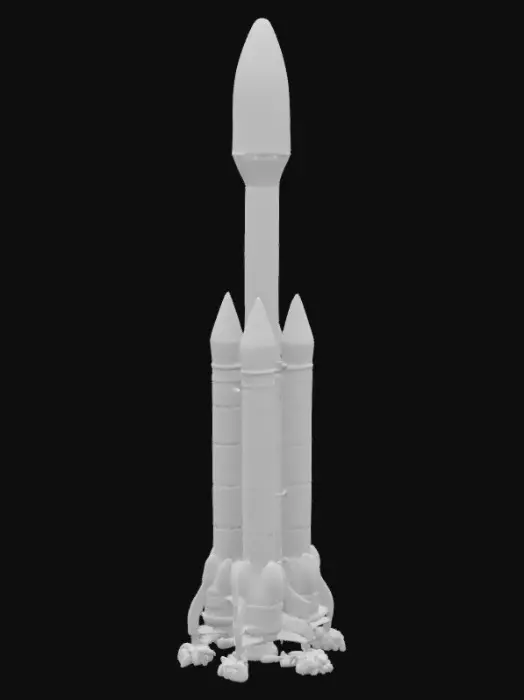 3D model for Saturn five rocket