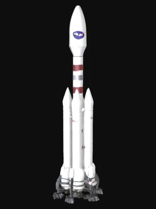 3D model for Saturn five rocket