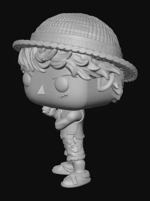 3D model for Straw Hat Figure