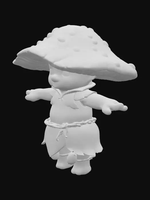 3D model for Mushroom Sprite
