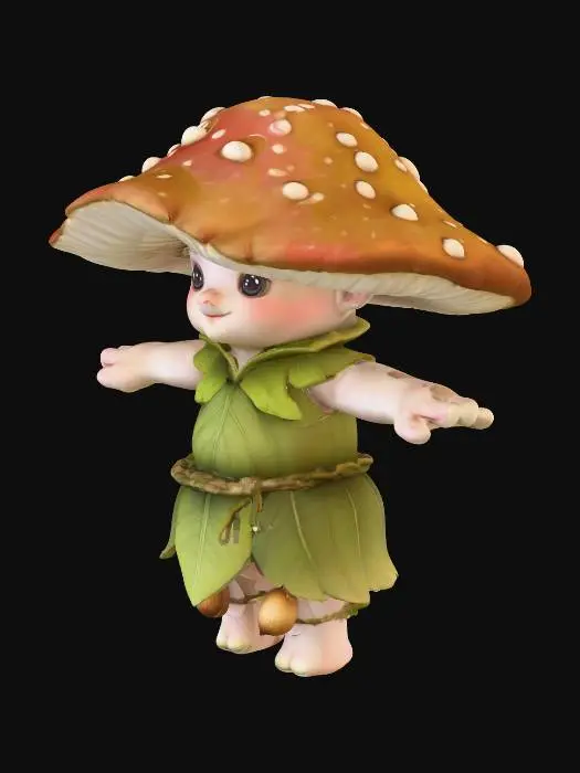 3D model for Mushroom Sprite