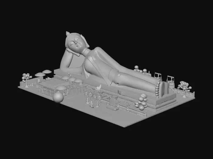3D model for Reclining Buddha Model