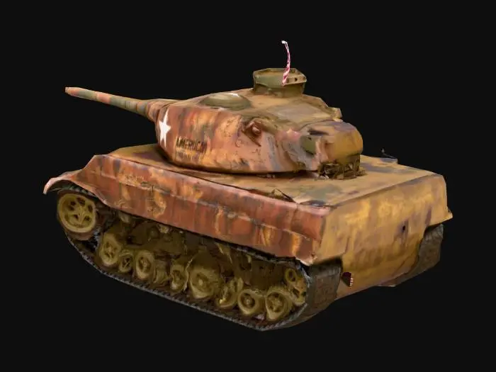 3D model for 一个二战时期美军主战坦克