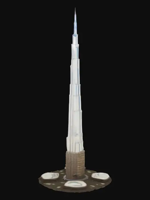 3D model for [Dubai] Burj Khalifa, #AroundTheWorld#