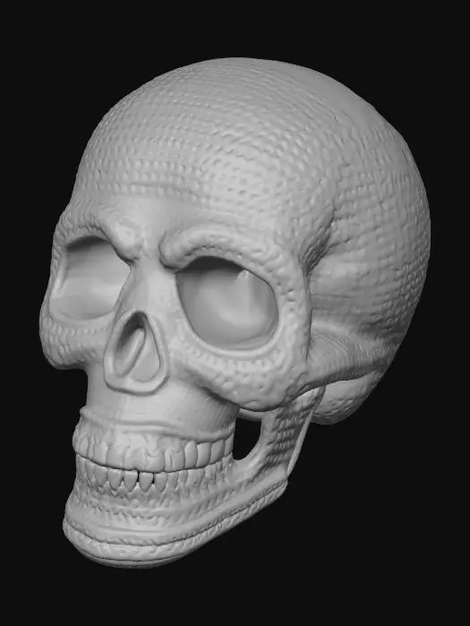 3D model for Colorful Crochet Skull