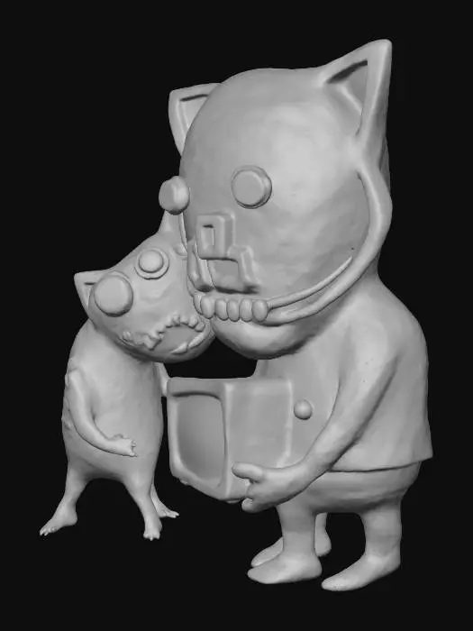 3D model for The Watchful Duo