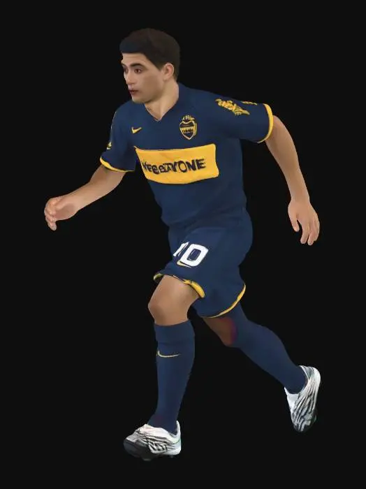 3D model for Boca Juniors midfielder on the move