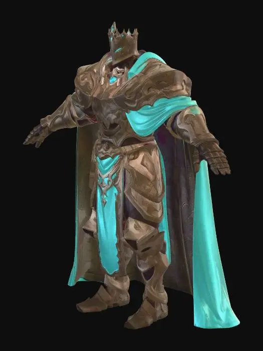 3D model for Azure Colossus on the Stone Throne