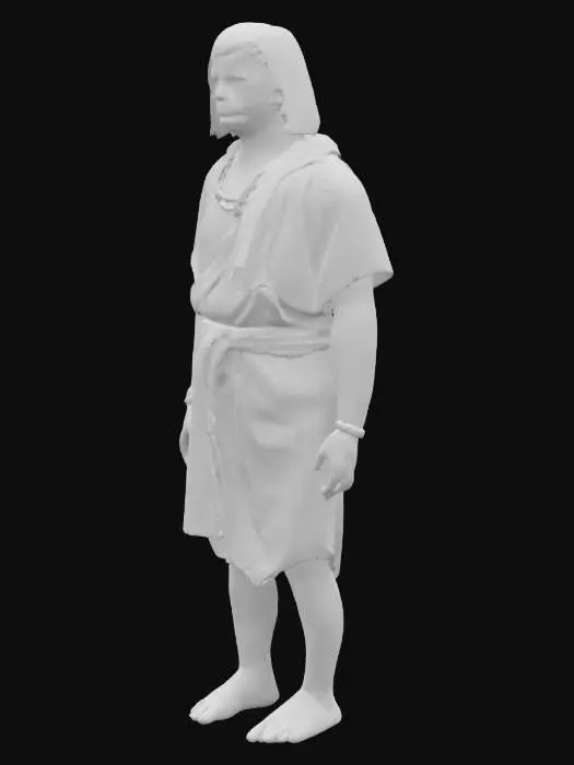 3D model for ancient egyptian male slave clothing. only cloth, no human.
