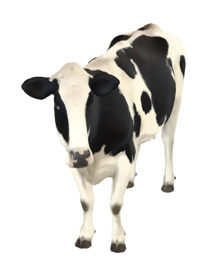 Golden Horizon Cow - Goldenhour 3D model, vytvořený pomocí AI