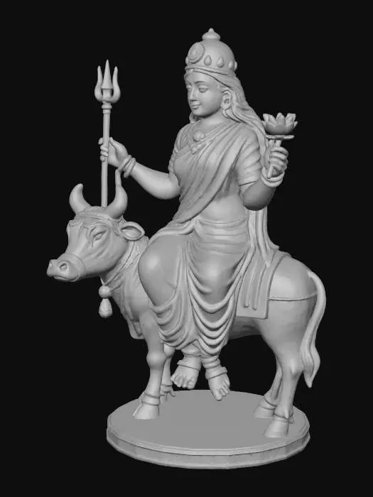 3D model for Goddess on a Bull