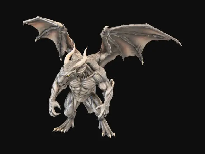 3D model for Дракон
Звичайне тіло дракона, з рогами , великі крила шо махають, агресивна поза , кігті напружені,