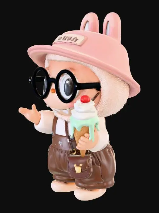 3D model for labubu ice cream