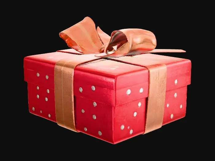 3D model for amazing christmas gift 4k asset