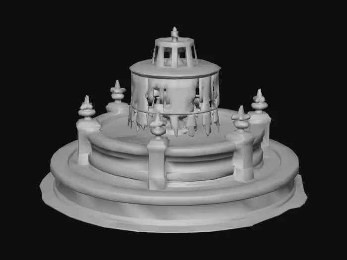 3D model for Tranquil Waterfall