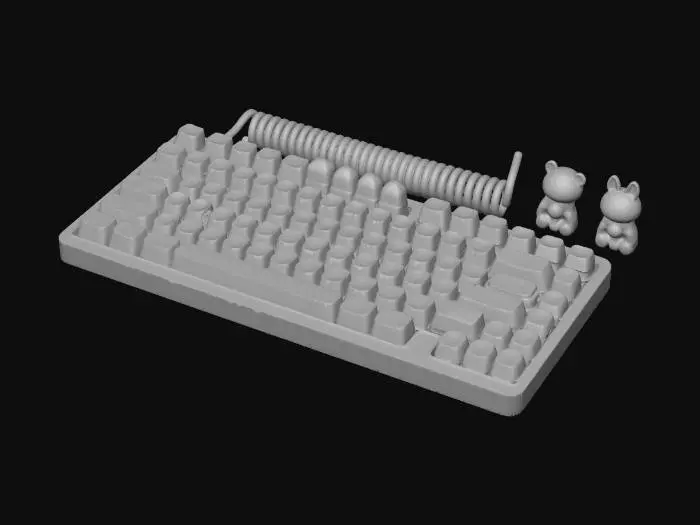 3D model for Pastel Candy Keyboard