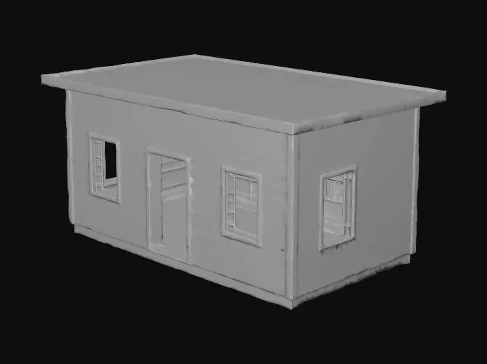 3D model for Wooden Shelter