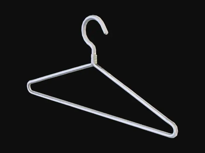 3D model for gancho de metal para colgar ropa