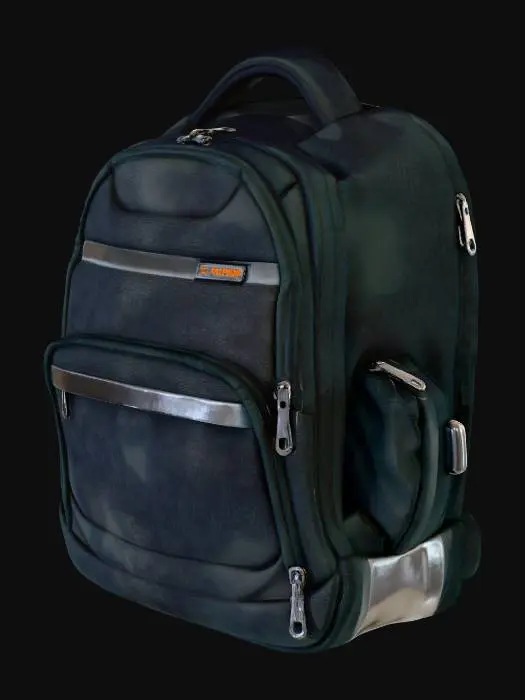 3D model for Black Utility Backpack