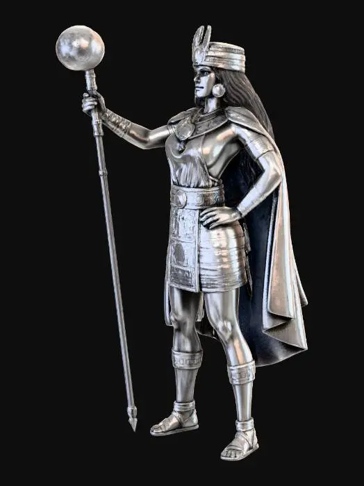 3D model for Moonlit Warrior Queen