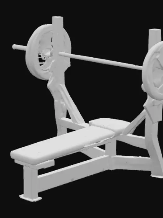 3D model for Bench Press Setup