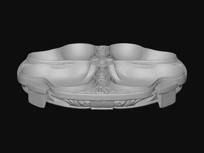3D model for Carved Wooden Serving Tray