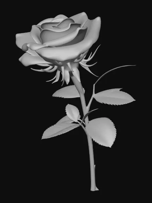 3D model for Ultra realistic, Ultra detailed, 4k,
A single long strem white rose that didn't came to  blossom yet.
#rose #flower #nature #symbol of loneliness