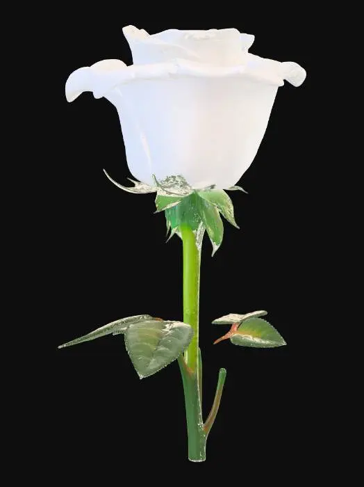 3D model for Ultra realistic, Ultra detailed, 4k,
A single long strem white rose that didn't came to  blossom yet.
#rose #flower #nature #symbol of loneliness