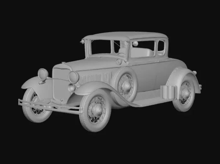 3D model for Vintage Elegance on Wheels