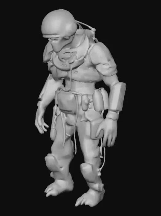 3D model for soldier monster