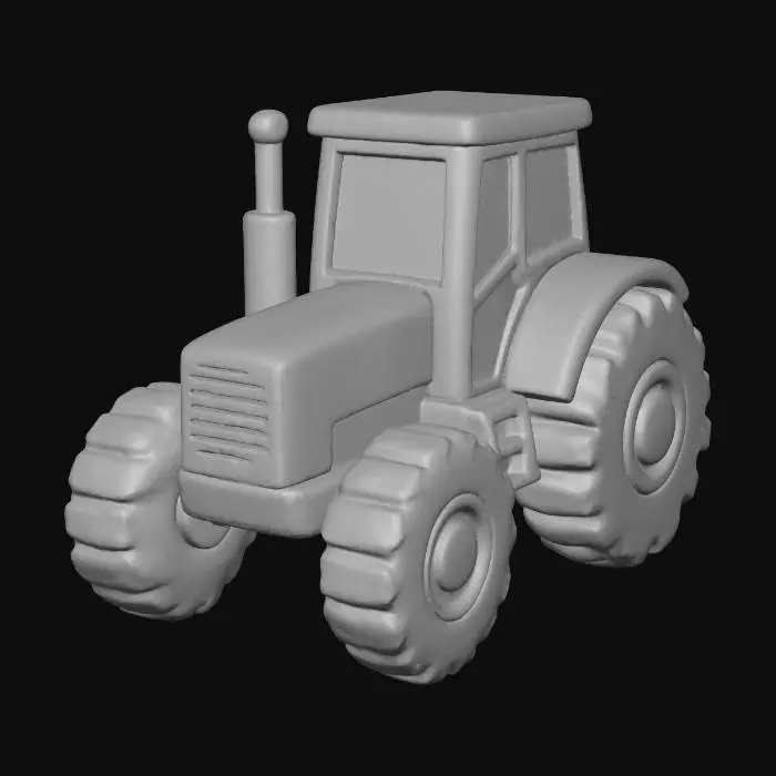 3D model for Green Tractor Toy