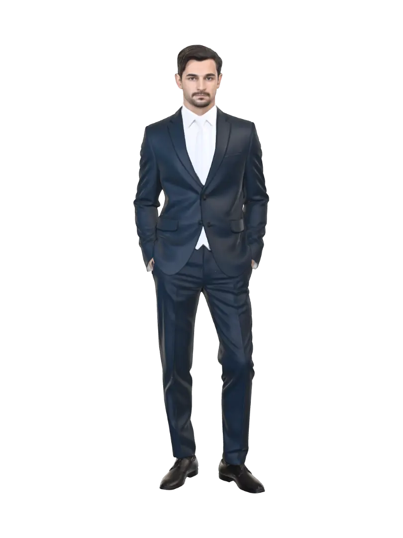 Mr. Buisness - Neutralpose 3D model, vytvořený pomocí AI