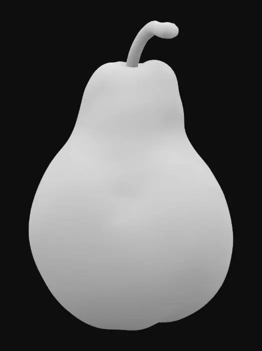 3D model for make an pear with an stem