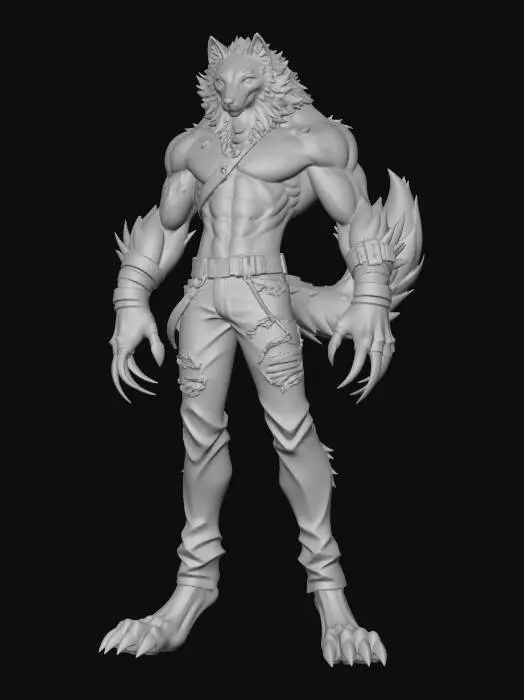 3D model for Azure Striped Lupine