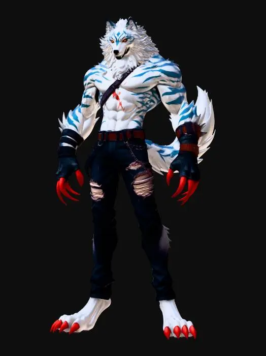 3D model for Azure Striped Lupine