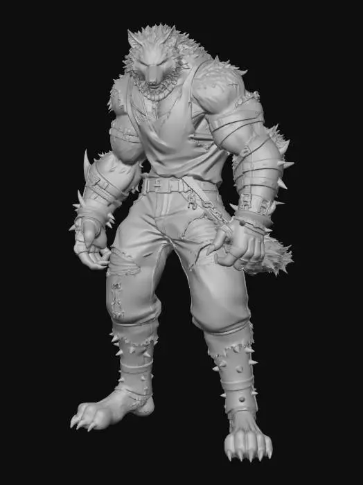 3D model for Ironwolf Berserker