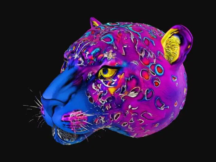 3D model for Vibrant Panther #Thanksgiving#