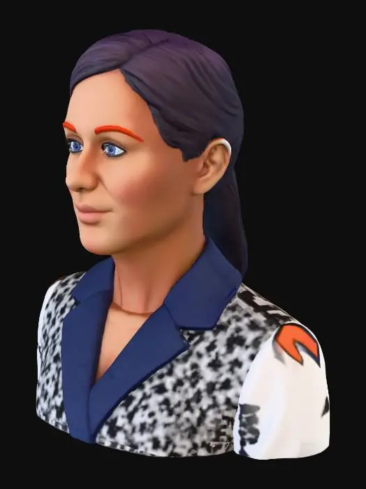 3D model for QR Code Portrait