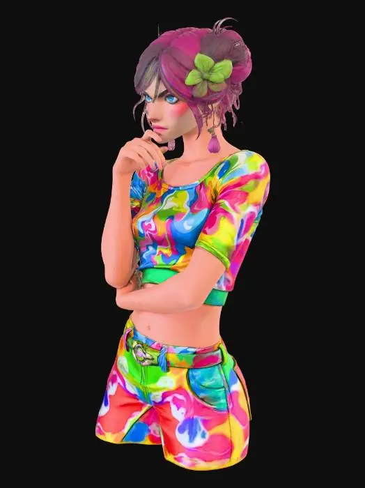 3D model for Neon Bloom