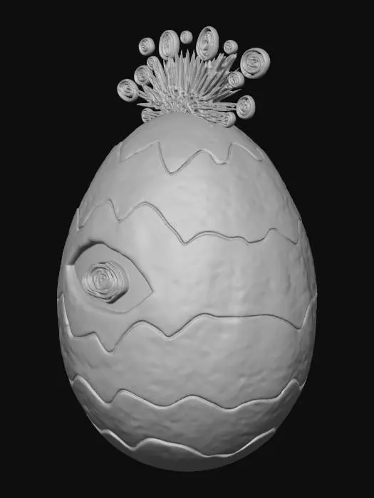 3D model for Neon Eye Egg
#EasrterEgg2026#
