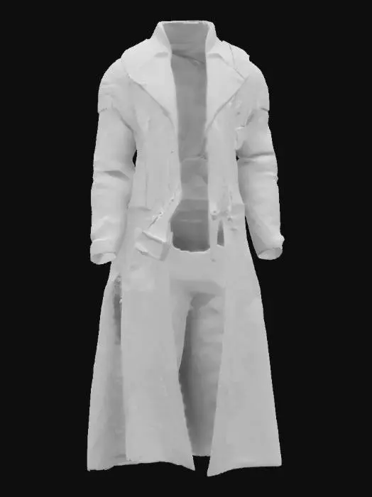 3D model for Scarlet Vigilante Coat