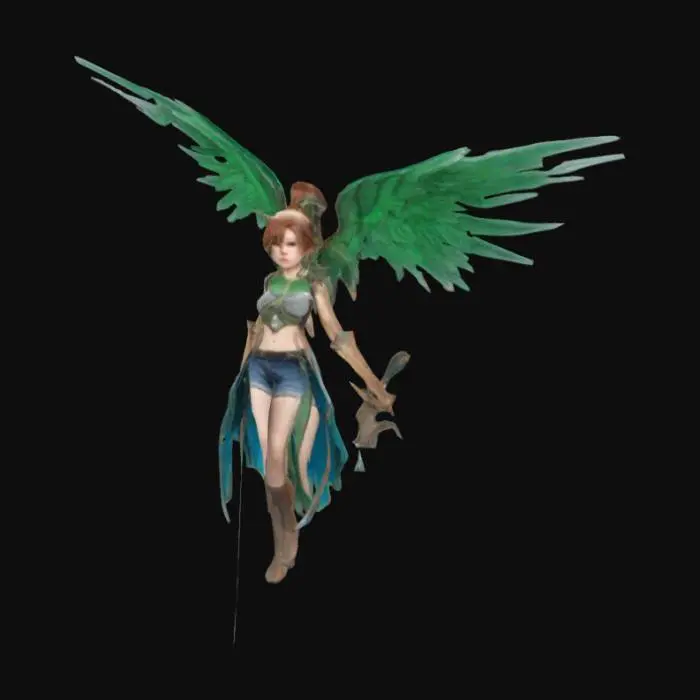 3D model for Winged Warrior