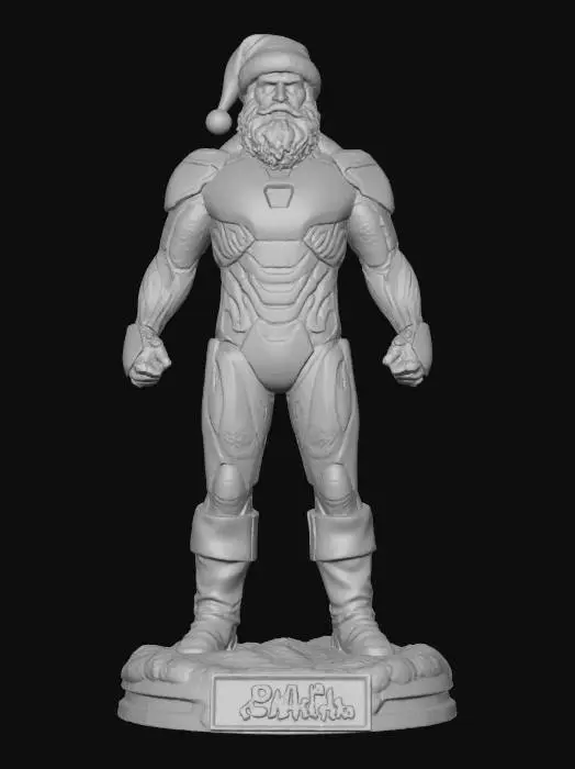 3D model for Santa Iron Man Holiday Armor, #Christmas2025#