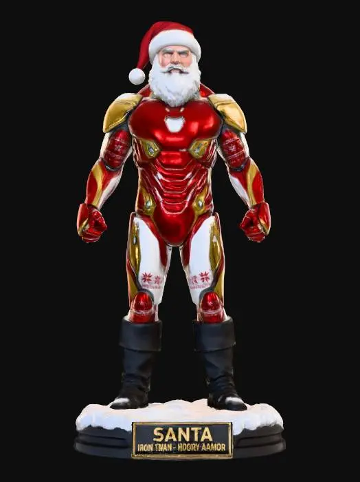 3D model for Santa Iron Man Holiday Armor, #Christmas2025#