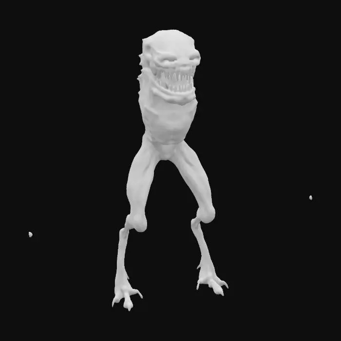 3D model for Grinning Creature Sketch