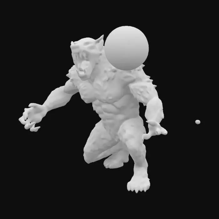 3D model for Howling at the Moon