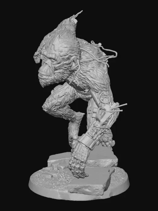 3D model for Cyber Ape Evolution, #Thanksgiving#