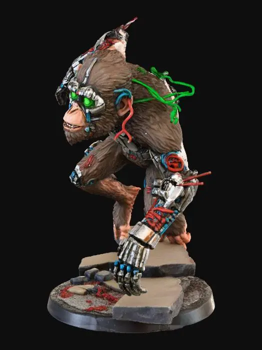 3D model for Cyber Ape Evolution, #Thanksgiving#